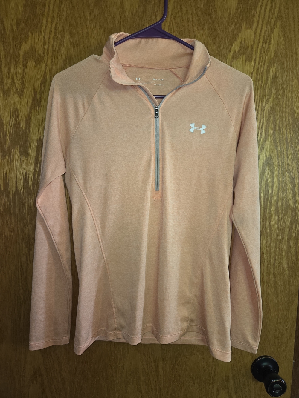 Under Armour Peach Half-Zip Pullover